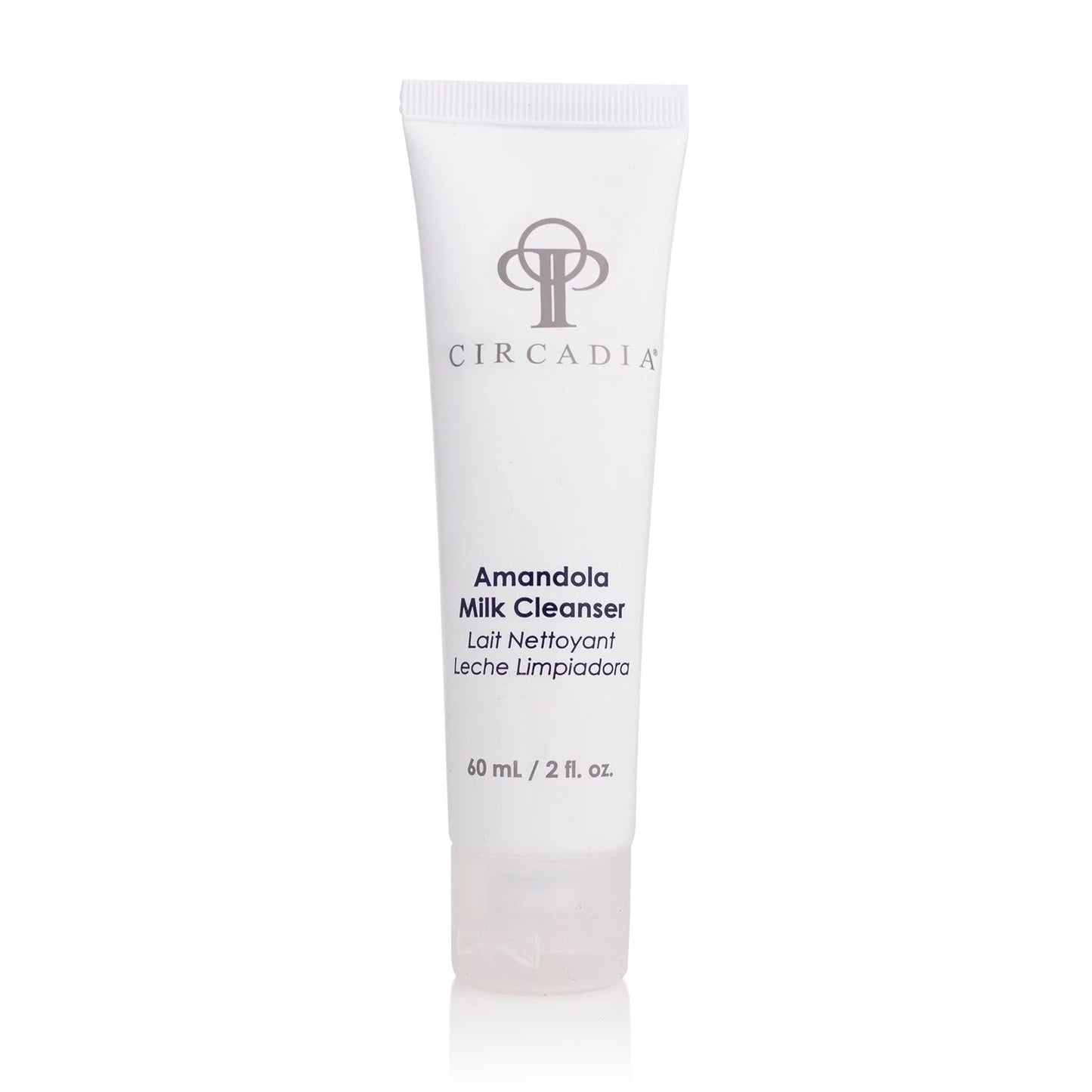 Amandola Milk Cleanser in a 60ml tube featuring almond milk formula and natural plant essences.