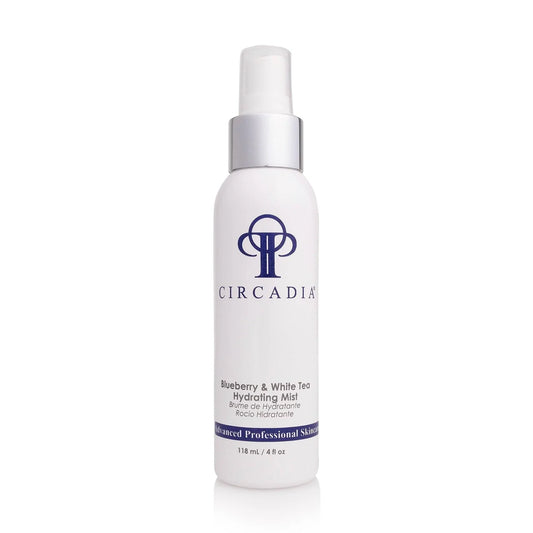 Tube of Circadia's Blueberry & White Tea Hydrating Mist.
