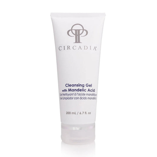 Cleansing Gel with Mandelic Acid in a 200ml tube by Circadia, perfect for brightening and exfoliating skin.