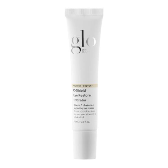 C-Shield Eye Restore Hydrator tube - antioxidant-rich eye cream with peptides, vitamins, and blue light defense for aging, fine lines, and puffiness.