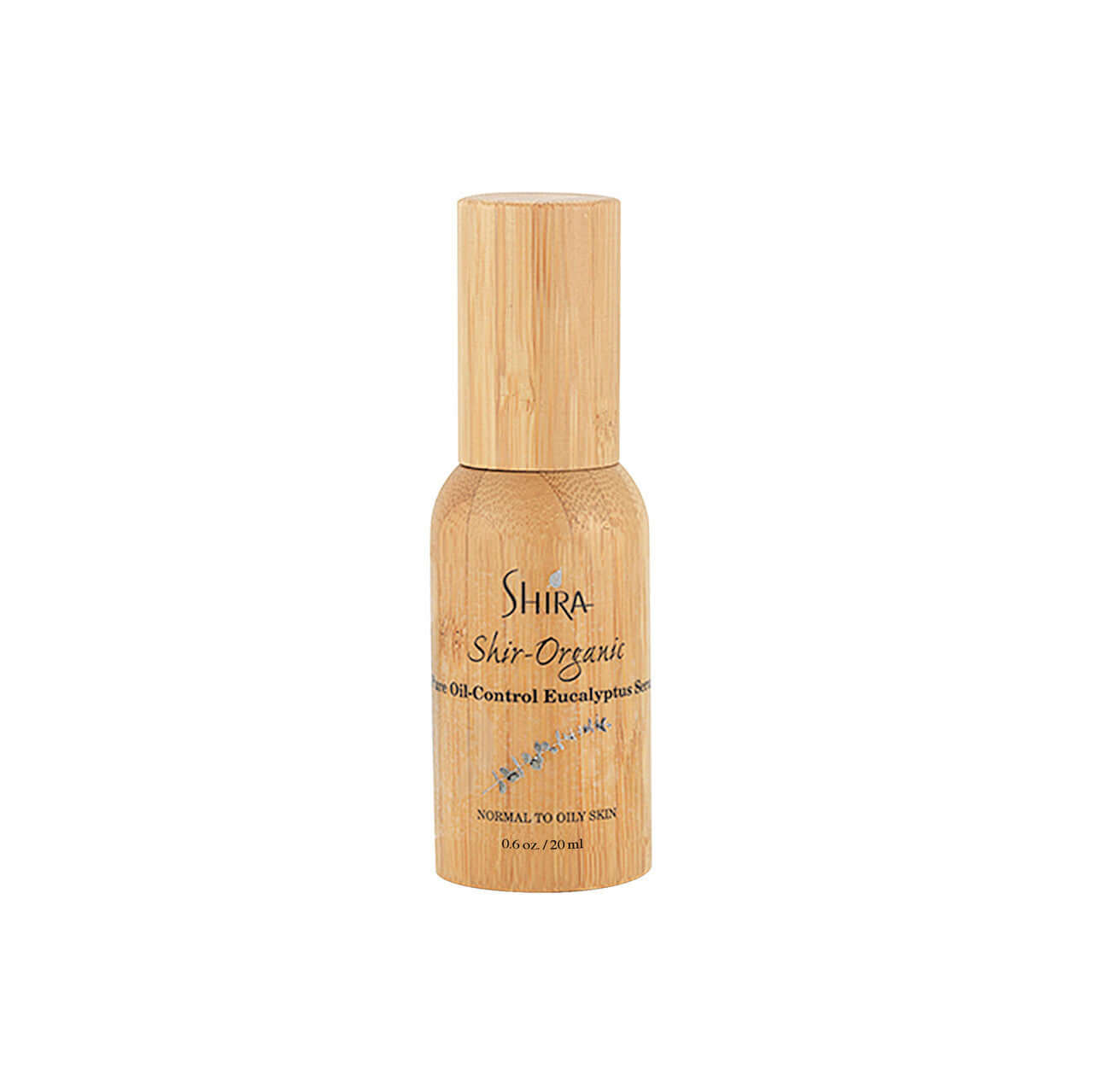 Pure Eucalyptus Serum Oil Control in wooden bottle packaging for normal to oily skin