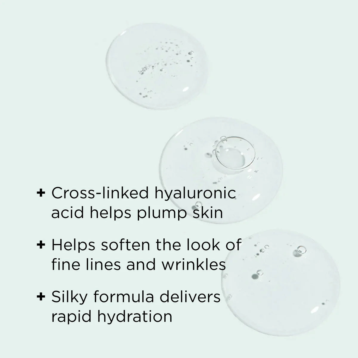 AGELESS Total Pure Hyaluronic 6 Filler droplets highlighting hydration and wrinkle-smoothing properties.