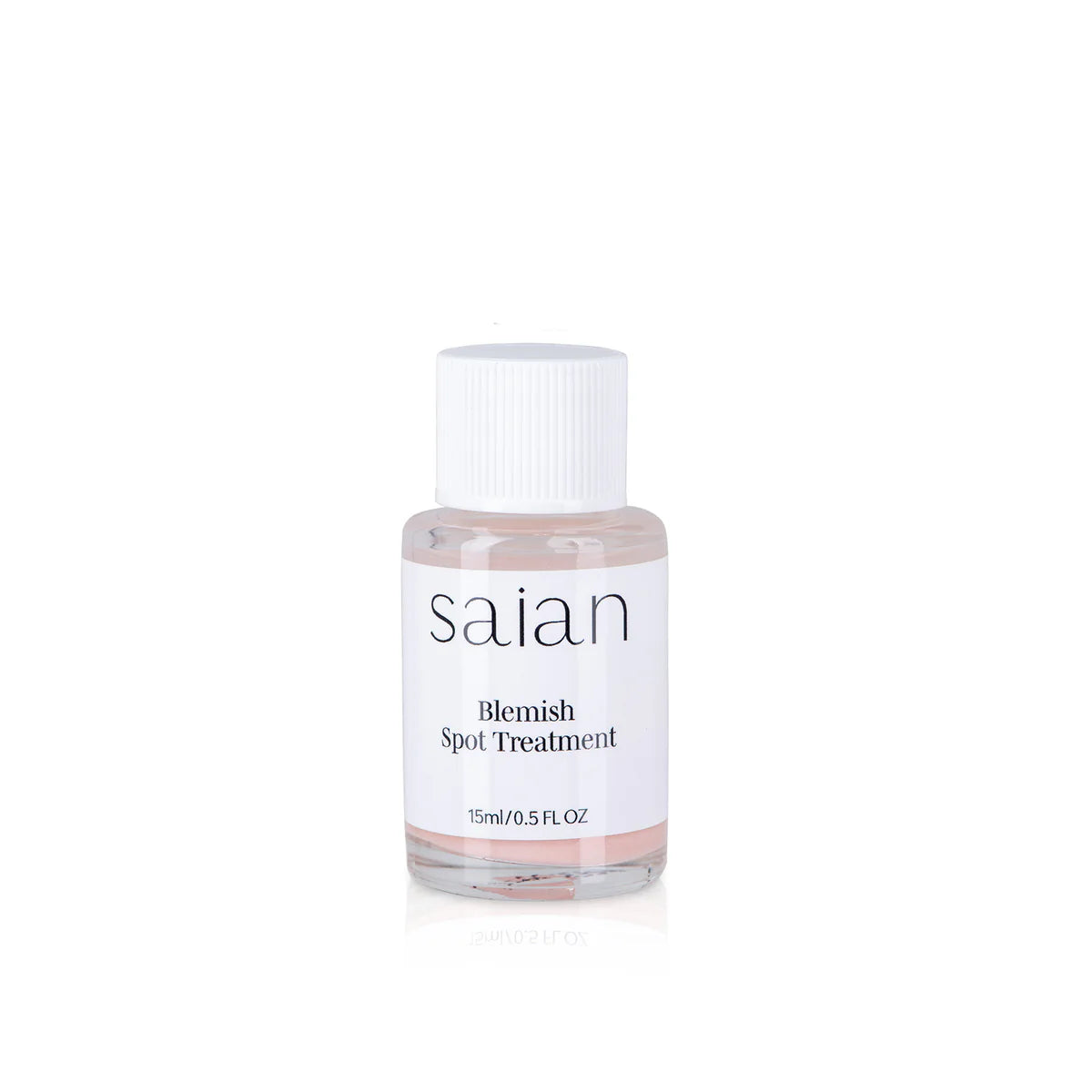 Saian Blemish Spot Treatment 15ml bottle designed to target breakouts and reduce inflammation effectively.
