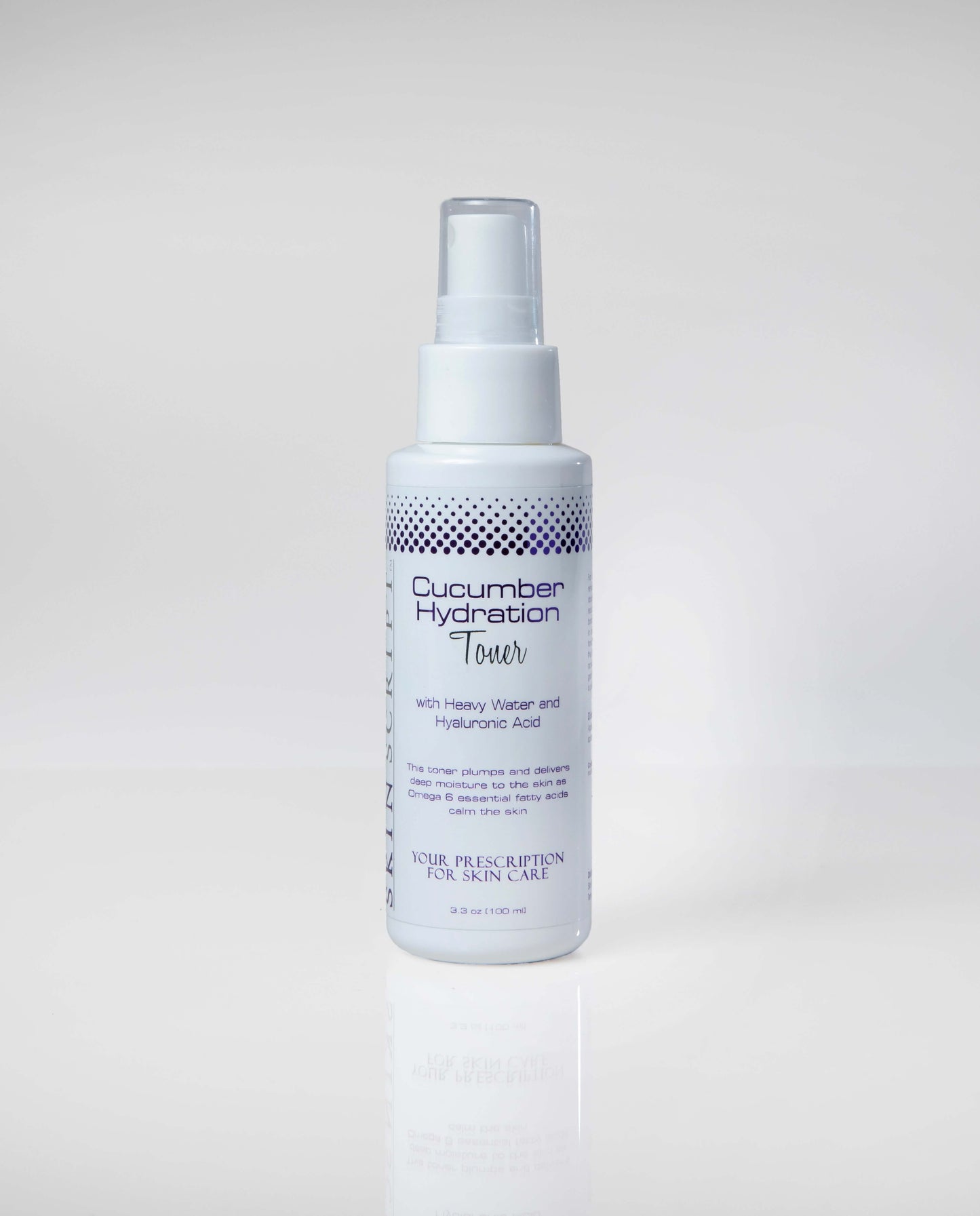 Cucumber Hydration Toner with Heavy Water and Hyaluronic Acid for normal or combination skin hydration