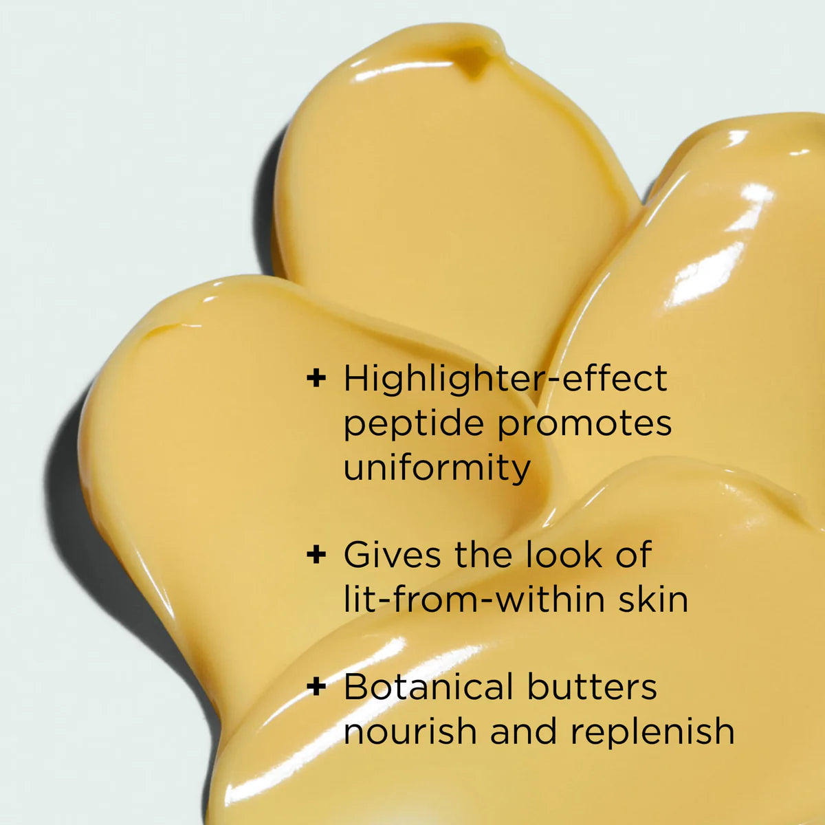 ORMEDIC® Balancing Biopeptide Crème close-up of creamy texture highlighting benefits for skin luminosity and hydration.