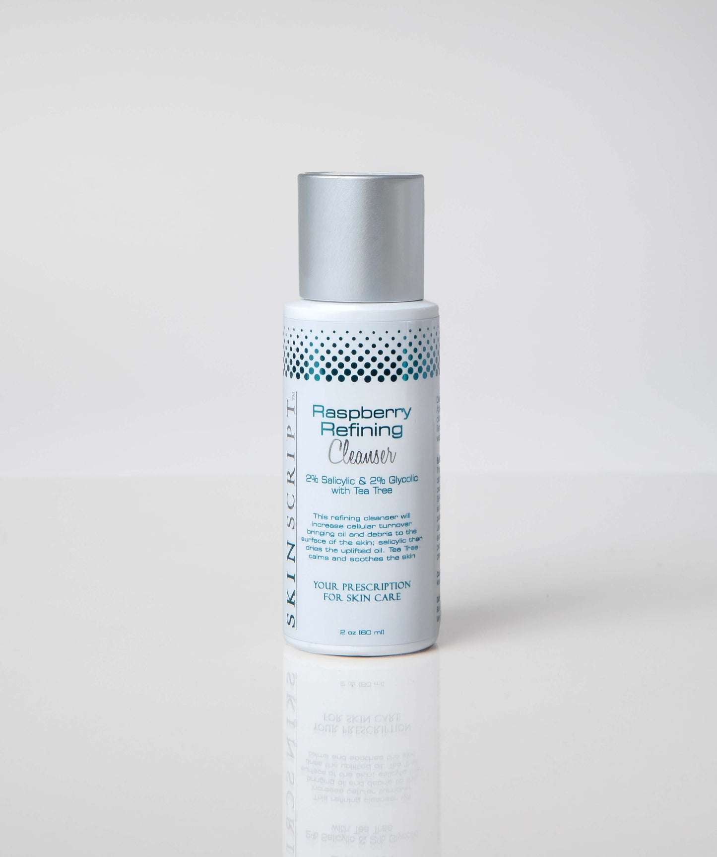 Raspberry Refining Cleanser foam-based, restores skin texture, rejuvenates, reduces oil and debris, clarifies and exfoliates for healthier skin