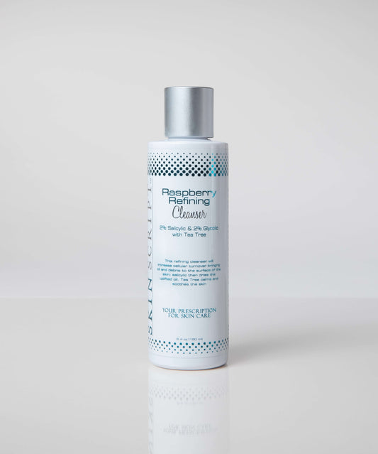 Bottle of Raspberry Refining Cleanser, a foam-based cleanser that purifies and rejuvenates skin texture for a healthier appearance.