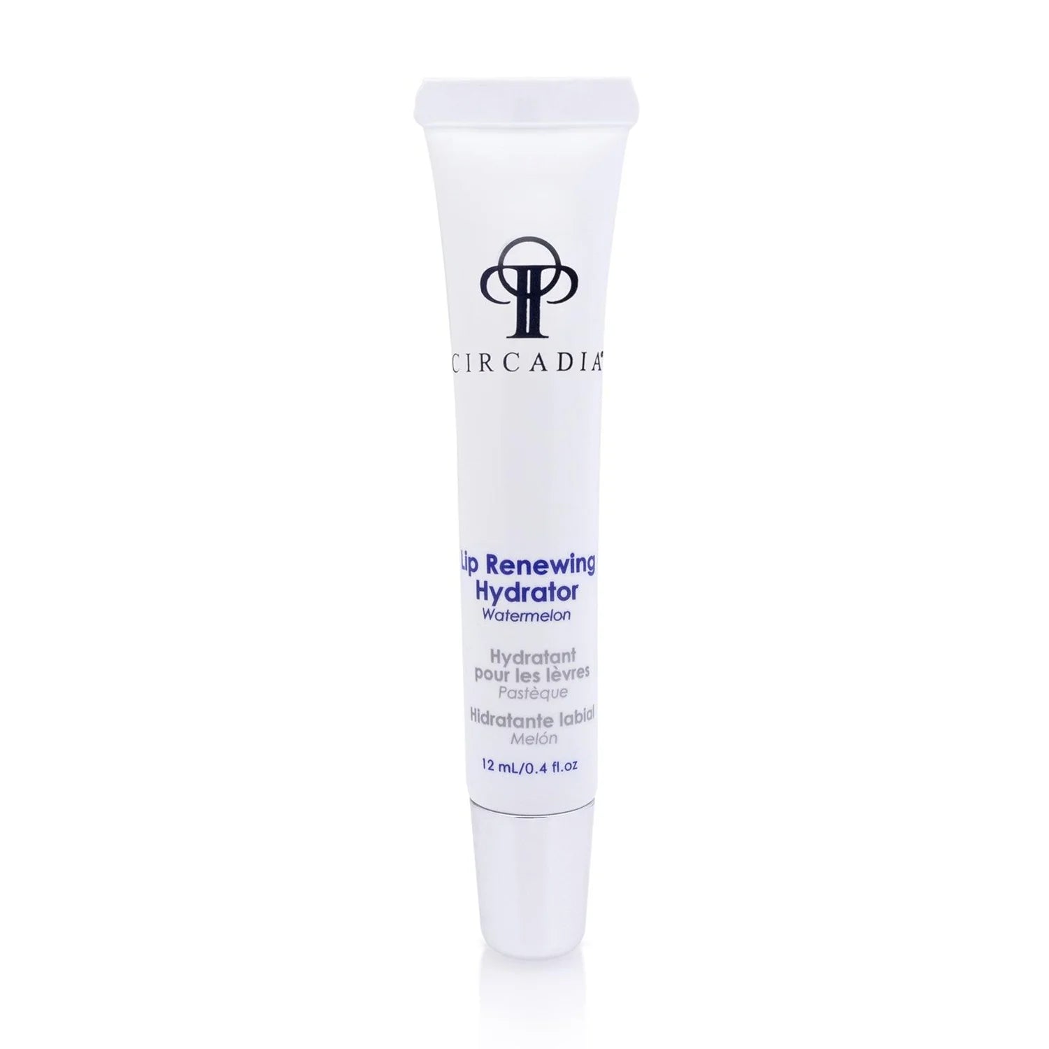 Circadia Lip Renewing Hydrator in Watermelon flavor, designed to plump and hydrate lips with natural ingredients.
