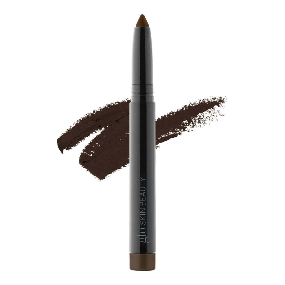 Cream Stay Shadow Stick with dark brown swatch, high-performance and longwear cream shadow for eyes, lips, and cheeks.