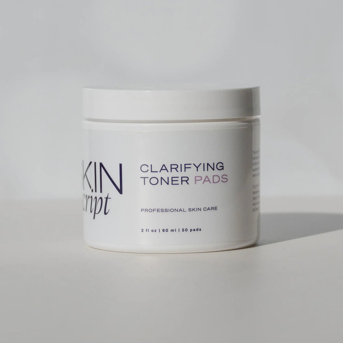 Clarifying Toner Pads with Salicylic and Glycolic Acid for breakouts and skin clarity