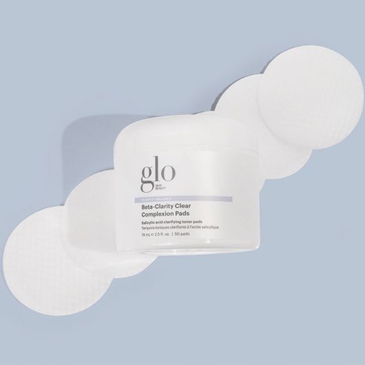 Beta-Clarity Clear Complexion Pads by Glo Skin Beauty with salicylic acid and spearmint oil for smooth, balanced, and clear skin.