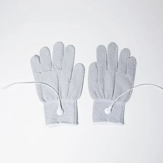 Conductive gloves for MyoLift microcurrent facial treatment designed for facial lifting and toning.