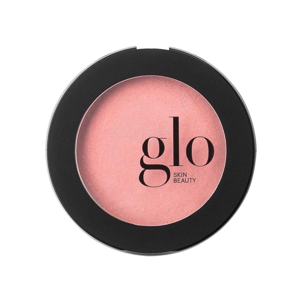 Velvety soft mineral powder blush in semi-matte finish by Glo Skin Beauty for longwearing, buildable color on cheeks, eyelids, and lips.