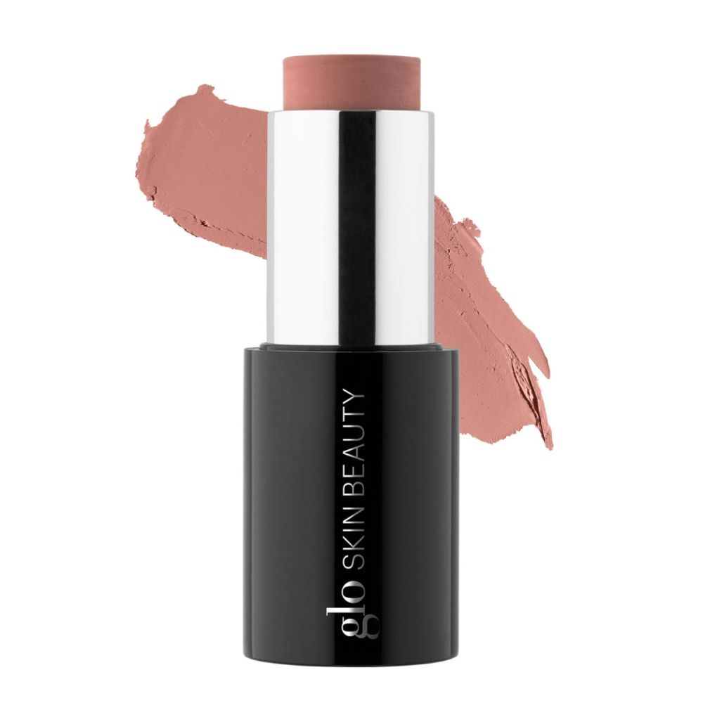 Cream Blush Stick with vitamin E and botanical oils for longwearing, buildable color on cheeks, lids, and lips - Glo Skin Beauty