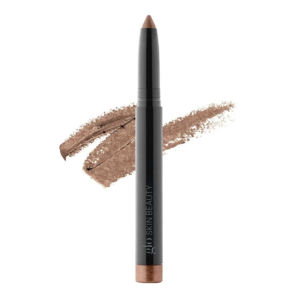 Cream Stay Shadow Stick with swatch, longwear cream eyeshadow, primer, liner, and multi-use makeup, enriched with antioxidants and jojoba oil.