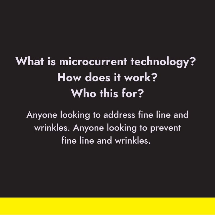 "Microcurrent technology benefits for addressing and preventing fine lines and wrinkles"