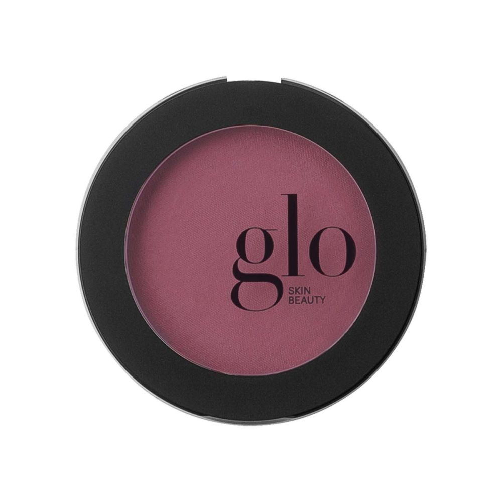 Velvety soft mineral powder blush in semi-matte finish by Glo Skin Beauty, providing longwearing, buildable color for cheeks, eyelids, and lips.