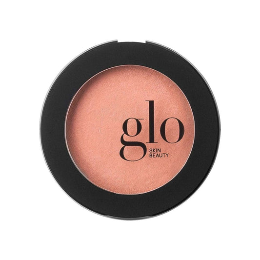 Glo Skin Beauty velvety soft mineral powder blush in semi-matte finish for longwearing, buildable color on cheeks, eyelids, and lips.