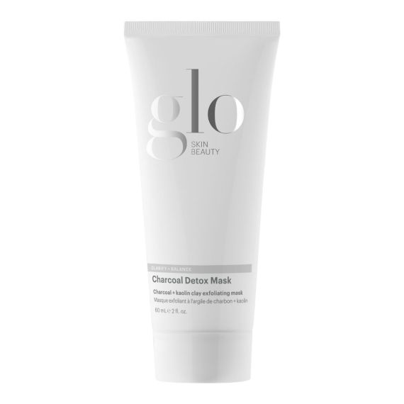 Charcoal Detox Mask by Glo Skin Beauty for detoxifying, exfoliating, and brightening skin with kaolin and bentonite clay for breakouts and excess oil.