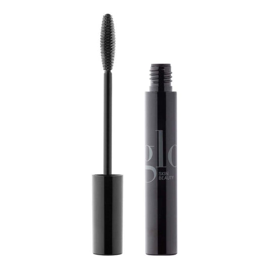 Lash Lengthening Mascara with tapered brush for separating, lengthening, and defining lashes, infused with vitamin B5 and conditioners.