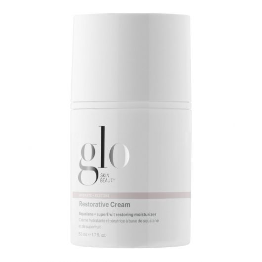 Restorative Cream by Glo Skin Beauty, nourishing day cream with squalane and superfruit complex for deep moisturization and skin repair.