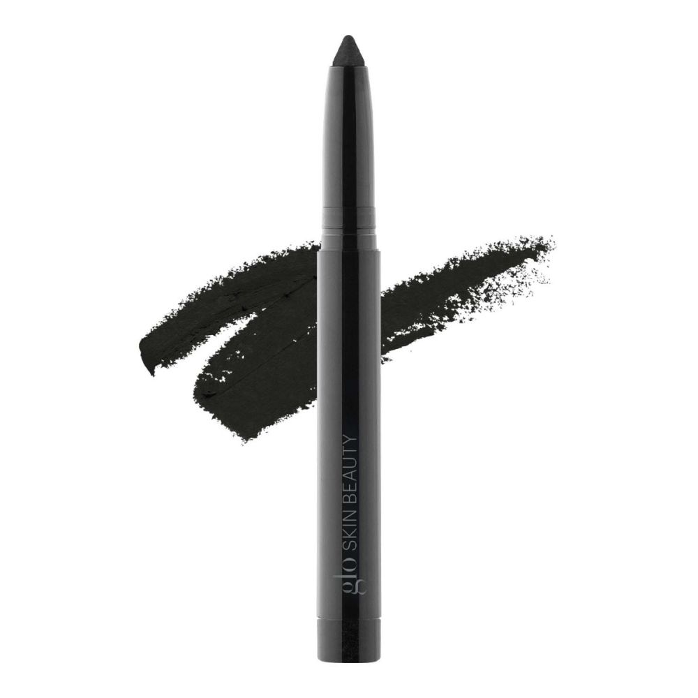 High-performance Cream Stay Shadow Stick in black for longwear eyeshadow, primer, liner, and more, enriched with antioxidants and jojoba oil.