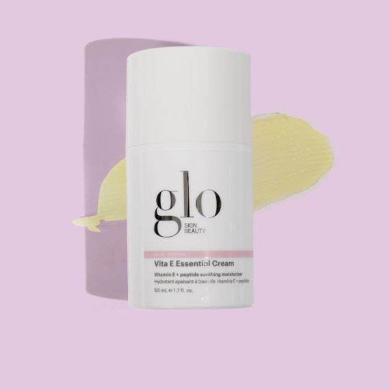 Vita E Essential Cream by Glo Skin Beauty, rich moisturizer with vitamin E and antioxidants for soothing and replenishing skin.